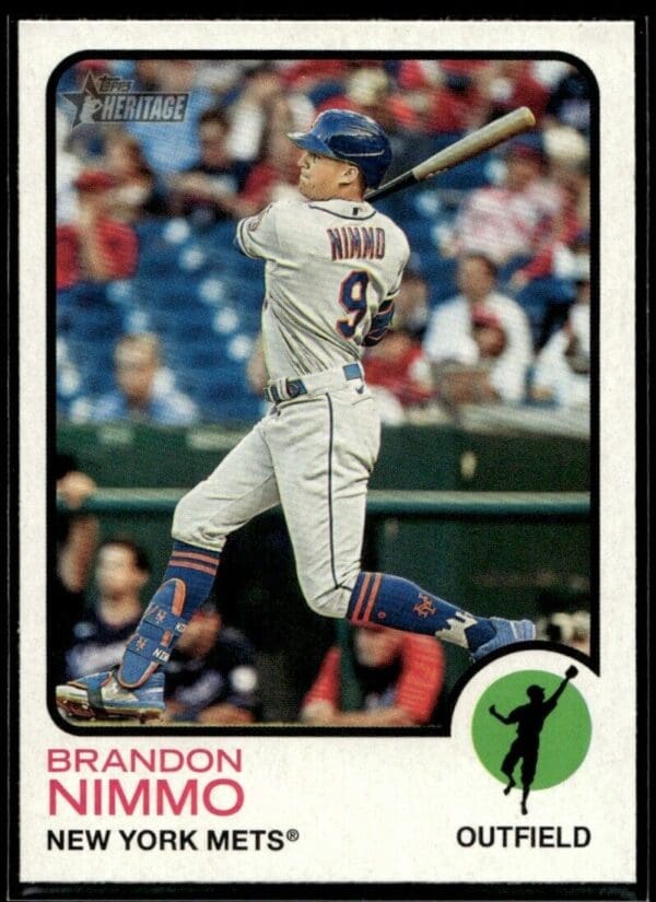 2022 Topps Heritage Brandon Nimmo New York Mets #82