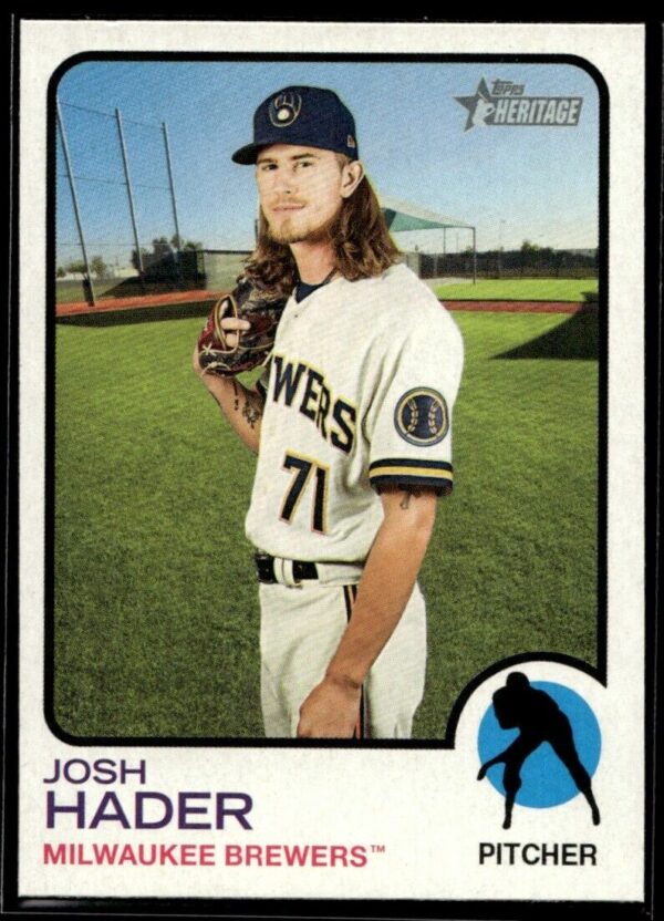 2022 Topps Heritage Josh Hader Milwaukee Brewers #327