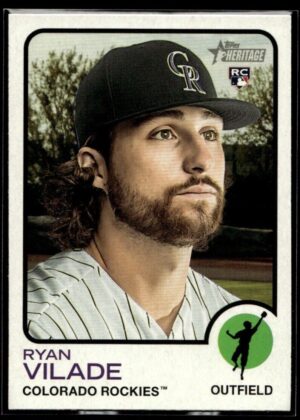 _10 2022 Topps Heritage Ryan Vilade Rookie Colorado Rockies #112