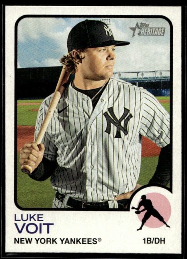 2022 Topps Heritage Luke Voit New York Yankees #385