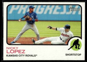 2022 Topps Heritage Nicky Lopez Kansas City Royals #260