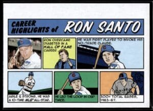 _10 2022 Topps Heritage Comic Ron Santo Chicago Cubs