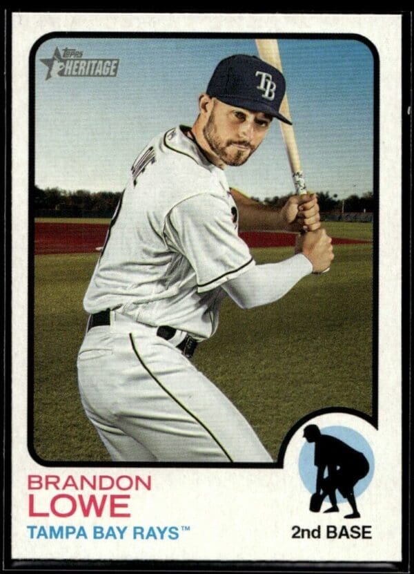 2022 Topps Heritage Brandon Lowe Tampa Bay Rays #226