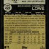 2022 Topps Heritage Brandon Lowe Tampa Bay Rays #226