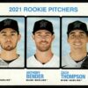2022 Topps Heritage Zach Pop/Zach Thompson/Anthony Bender Rookie Miami Marlins