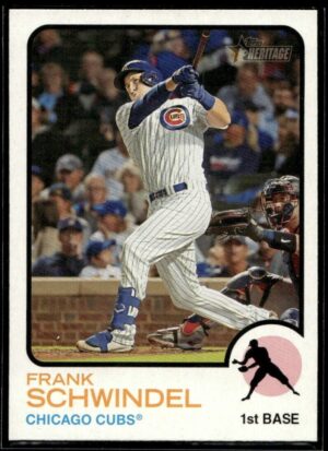 _10 2022 Topps Heritage Frank Schwindel Chicago Cubs #324