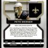 2021 Panini Prizm Pete Werner Rookie New Orleans Saints #391