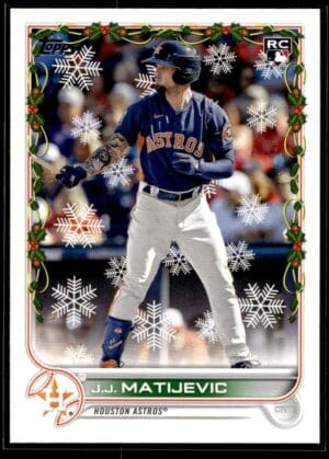 _10 2022 Topps Holiday Houston Astros #HW136 J.J. Matijevic RC Rookie