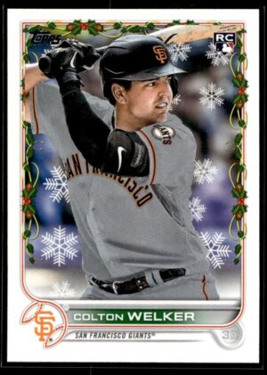 2022 Topps Holiday San Francisco Giants #HW26 Colton Welker RC Rookie