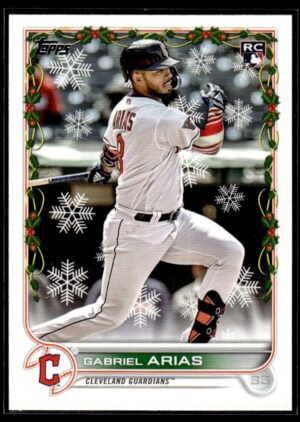 2022 Topps Holiday Cleveland Guardians #HW12 Gabriel Arias RC Rookie
