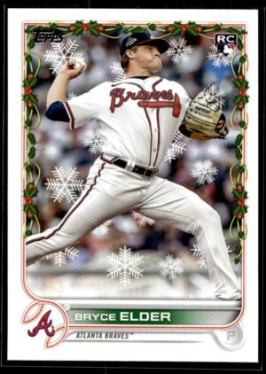 _10 2022 Topps Holiday Atlanta Braves #HW111 Bryce Elder RC Rookie
