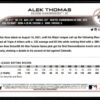 2022 Topps Holiday Arizona Diamondbacks #HW14 Alek Thomas RC Rookie