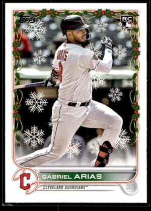 2022 Topps Holiday Cleveland Guardians #HW12 Gabriel Arias RC Rookie