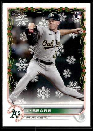 2022 Topps Holiday Oakland Athletics #HW80 JP Sears RC Rookie