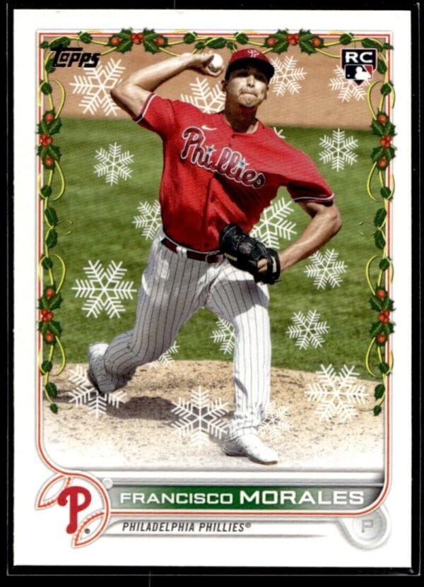 2022 Topps Holiday Philadelphia Phillies #HW154 Francisco Morales RC Rookie