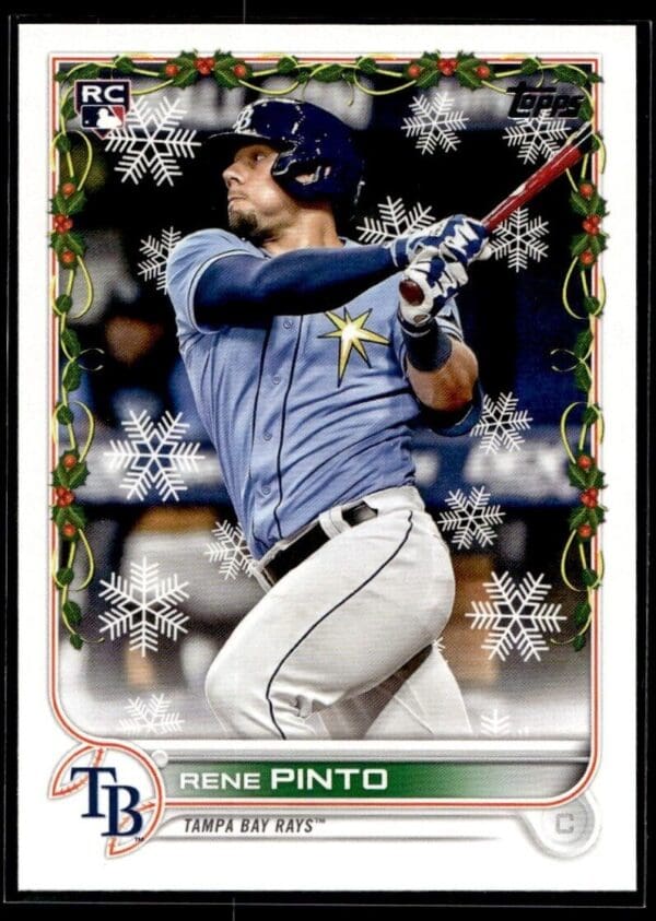 2022 Topps Holiday Tampa Bay Rays #HW115 Rene Pinto RC Rookie