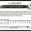 2022 Topps Holiday Houston Astros #HW136 J.J. Matijevic RC Rookie