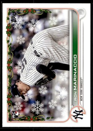 _10 2022 Topps Holiday New York Yankees #HW118 Ron Marinaccio RC Rookie