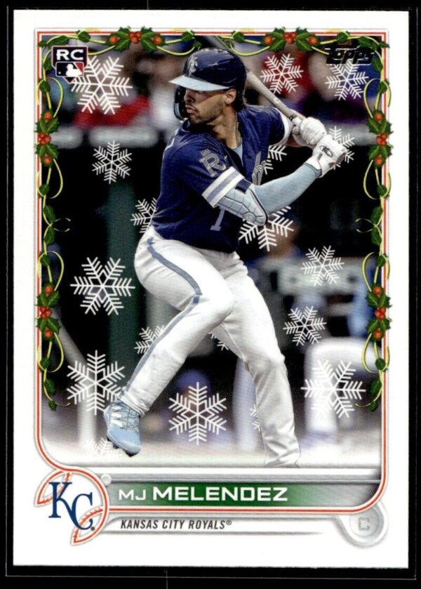 _10 2022 Topps Holiday Kansas City Royals #HW78 MJ Melendez RC Rookie
