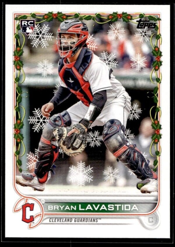 _10 2022 Topps Holiday Cleveland Guardians #HW17 Bryan Lavastida RC Rookie
