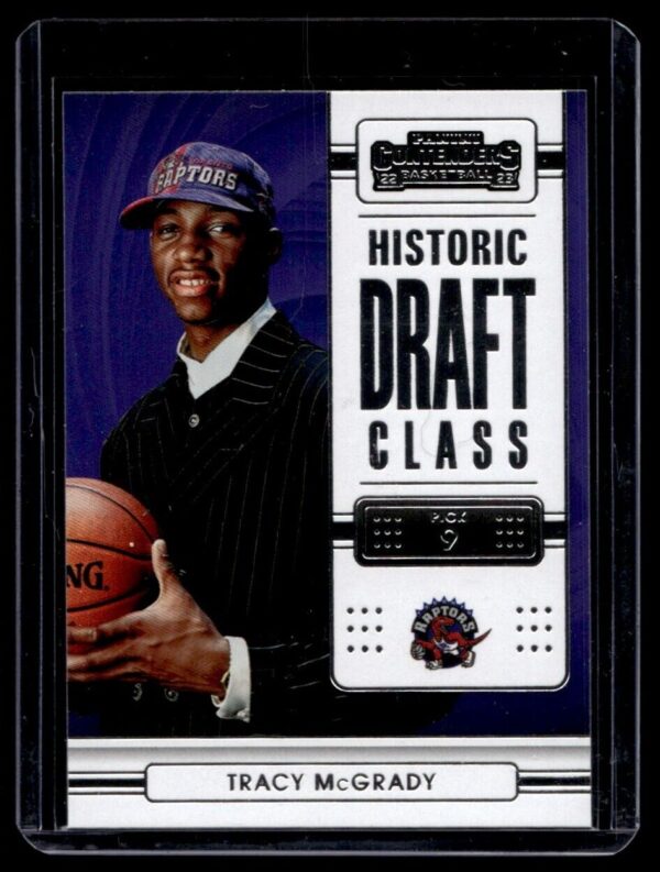 2022 Panini Contenders Toronto Raptors #22 Tracy McGrady Historic Draft Class