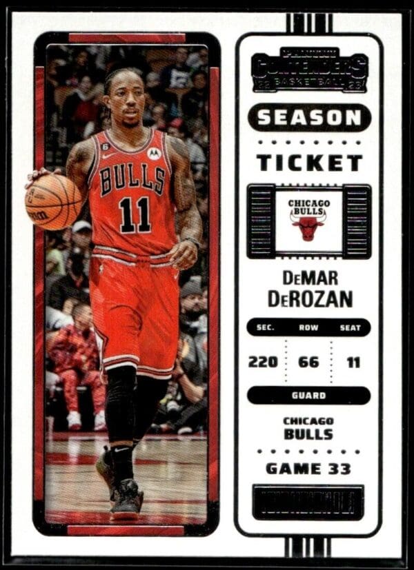 2022 Panini Contenders Chicago Bulls #43 DeMar DeRozan