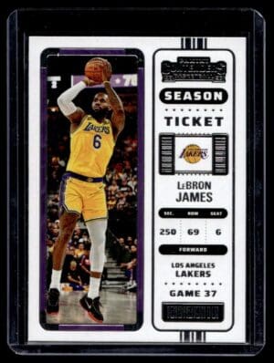 _10 2022 Panini Contenders Los Angeles Lakers #36 LeBron James