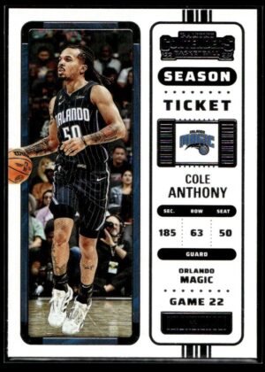_10 2022 Panini Contenders Orlando Magic #52 Cole Anthony