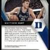 2021 Panini Prizm Draft Picks Duke Blue Devils #ATT-MH Matthew Hurt RC Rookie Or