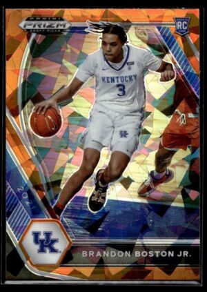 2021 Panini Prizm Draft Picks Kentucky Wildcats #24 Brandon Boston Jr. RC Rookie