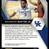 2021 Panini Prizm Draft Picks Kentucky Wildcats #24 Brandon Boston Jr. RC Rookie