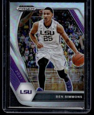 2021 Panini Prizm Draft Picks LSU Tigers #71 Ben Simmons RC Rookie Silver