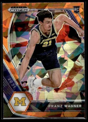 2021 Panini Prizm Draft Picks Michigan Wolverines #9 Franz Wagner RC Rookie Oran