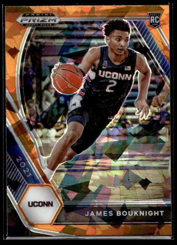 _10 2021 Panini Prizm Draft Picks Connecticut Huskies #12 James Bouknight RC Rookie