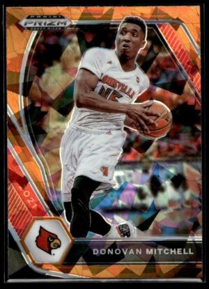 2020 Panini Prizm Draft Picks Utah Jazz #95 Donovan Mitchell Orange Ice Prizm