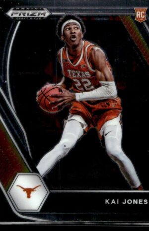 _10 2021 Panini Prizm Draft Picks Texas Longhorns #14 Kai Jones RC Rookie