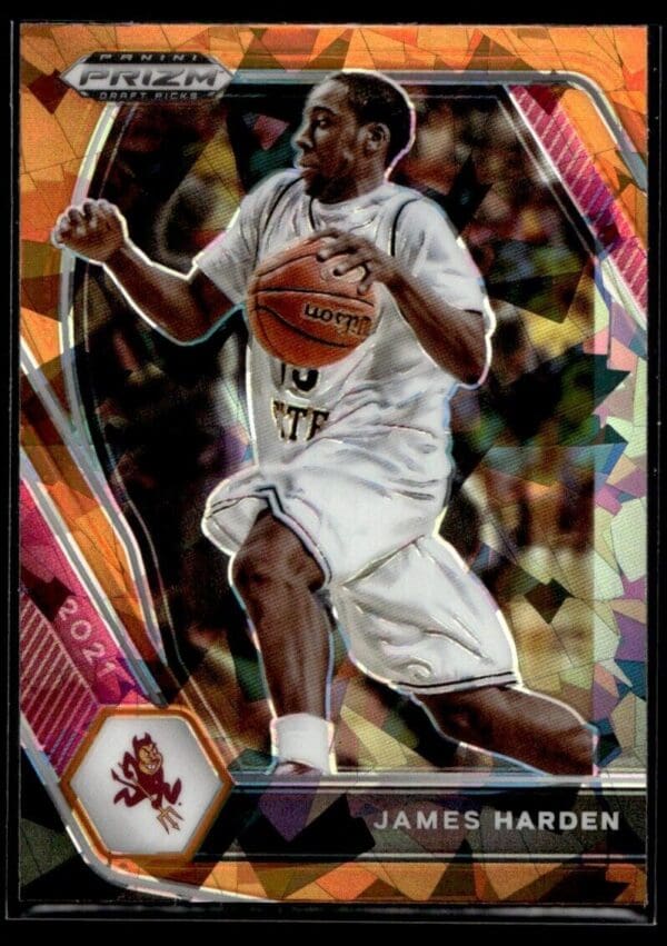 2021 Panini Prizm Draft Picks Arizona State Sun Devils #53 James Harden Orange I
