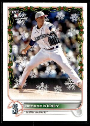 _10 2022 Topps Holiday Everett AquaSox #166 George Kirby