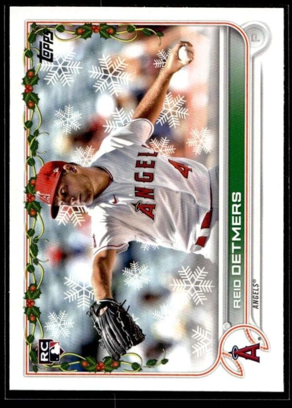 2022 Topps Holiday AZL Angels #147 Reid Detmers RC Rookie
