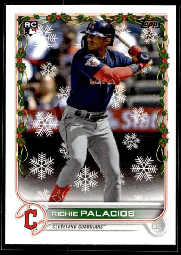 2022 Topps Holiday Cleveland Guardians #69 Richie Palacios RC Rookie
