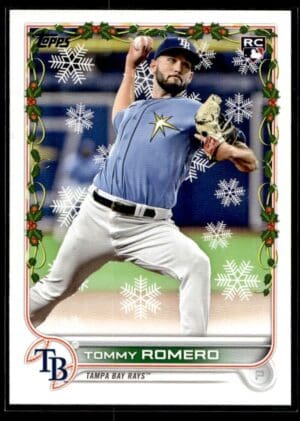 2022 Topps Holiday Tampa Bay Rays #75 Tommy Romero RC Rookie