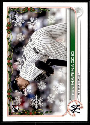 _10 2022 Topps Holiday New York Yankees #118 Ron Marinaccio RC Rookie