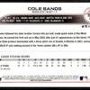 2022 Topps Holiday Minnesota Twins #37 Cole Sands RC Rookie