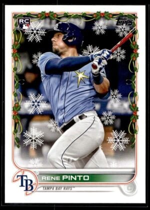 2022 Topps Holiday Tampa Bay Rays #115 Rene Pinto RC Rookie