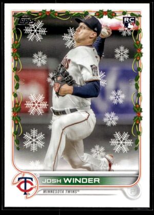 _10 2022 Topps Holiday Minnesota Twins #140 Josh Winder RC Rookie
