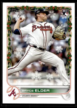 _10 2022 Topps Holiday Atlanta Braves #111 Bryce Elder RC Rookie