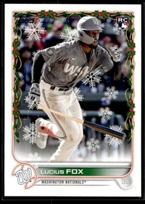 2022 Topps Holiday Washington Nationals #158 Lucius Fox RC Rookie