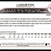 2022 Topps Holiday Washington Nationals #158 Lucius Fox RC Rookie