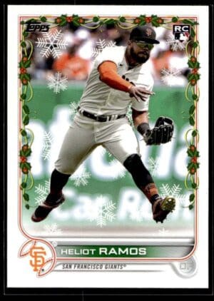_10 2022 Topps Holiday Richmond Flying Squirrels #121 Heliot Ramos RC Rookie