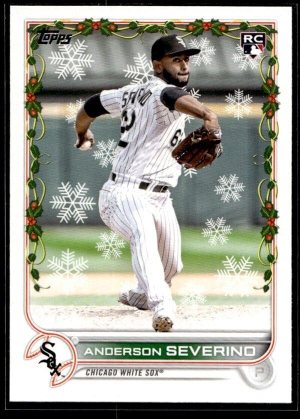 _10 2022 Topps Holiday Chicago White Sox #49 Anderson Severino RC Rookie